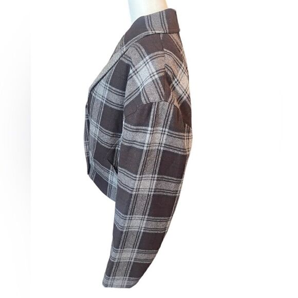 Vintage CRISCA wool plaid blazer Jacket, size Large (40) - Picture 5 of 11